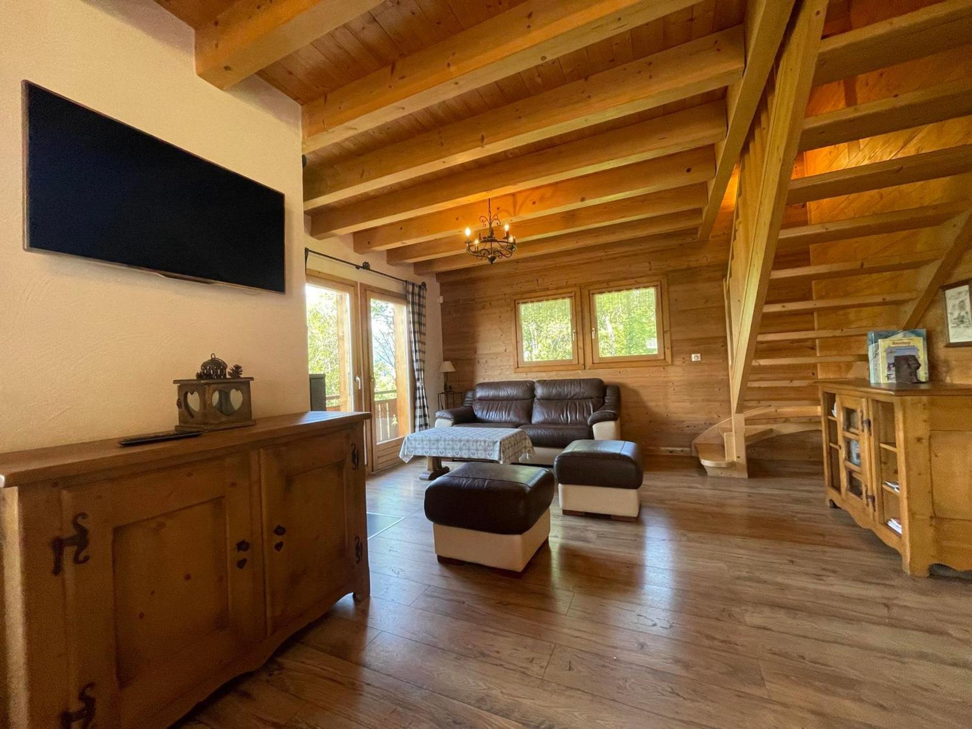 Chalet Savoyard Avec Jardin, Poele A Bois Et Wifi - Fr-1-624-11 Verchaix Exteriör bild
